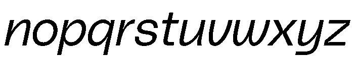 PolySans SlimItalic Instance Font LOWERCASE