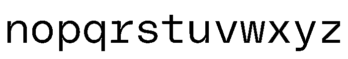 PolySans SlimMono Instance Font LOWERCASE