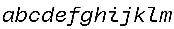 PolySans SlimMonoItalic Instance FONT