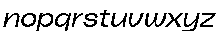 PolySans SlimWideItalic Instance Font LOWERCASE