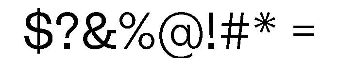 PolySansArabic Slim Instance Font OTHER CHARS
