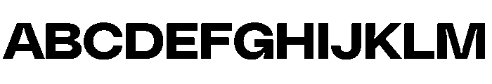 PolySansHebrew BulkyWide Instance Font UPPERCASE