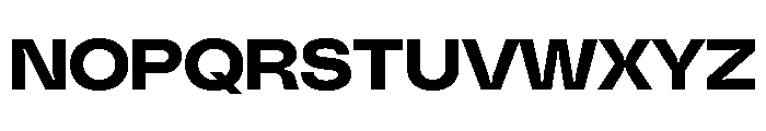 PolySansHebrew BulkyWide Instance Font UPPERCASE