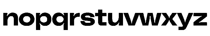 PolySansHebrew BulkyWide Instance Font LOWERCASE