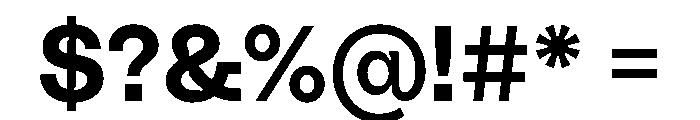PolySansHebrew Inky Instance Font OTHER CHARS