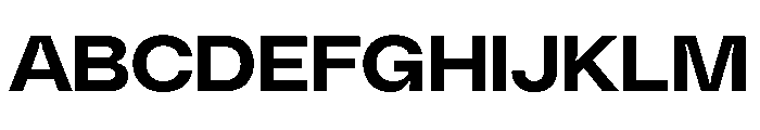 PolySansHebrew InkyWide Instance Font UPPERCASE