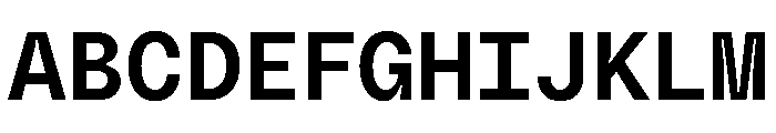 PolySansHebrew MedianMono Instance Font UPPERCASE