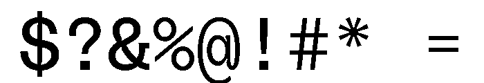 PolySansHebrew NeutralMono Instance Font OTHER CHARS