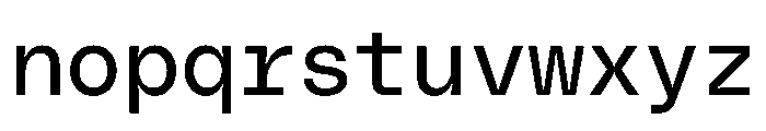 PolySansHebrew NeutralMono Instance Font LOWERCASE