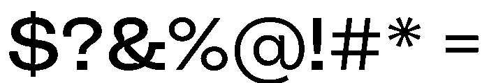 PolySansHebrew NeutralWide Instance Font OTHER CHARS