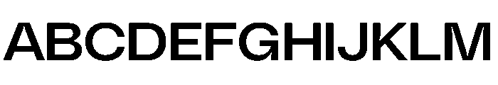 PolySansHebrew RelaxWide Instance Font UPPERCASE