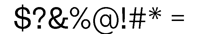 PolySansHebrew Slim Instance Font OTHER CHARS