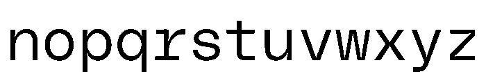 PolySansHebrew SlimMono Instance Font LOWERCASE