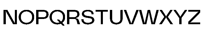 PolySansHebrew SlimWide Instance Font UPPERCASE