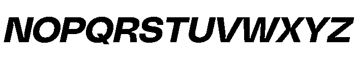 PolySansItalic BulkyItalic Font UPPERCASE