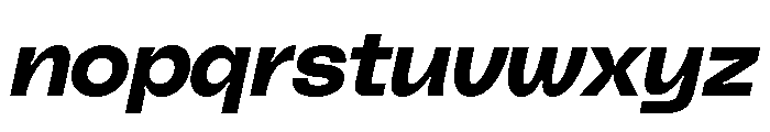 PolySansItalic BulkyItalic Font LOWERCASE