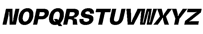 PolySansItalic BulkyMonoItalic Font UPPERCASE