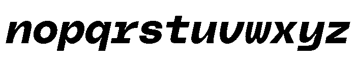 PolySansItalic BulkyMonoItalic Font LOWERCASE