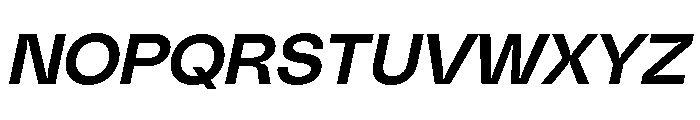 PolySansItalic MedianItalic Font UPPERCASE