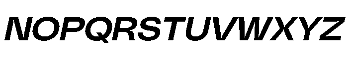 PolySansItalic MedianWideItalic Font UPPERCASE