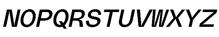 PolySansItalic NeutralMonoItalic Font UPPERCASE