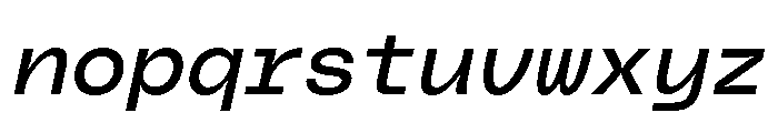 PolySansItalic NeutralMonoItalic Font LOWERCASE