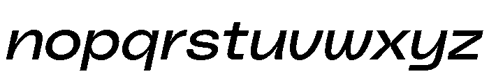 PolySansItalic NeutralWideItalic Font LOWERCASE