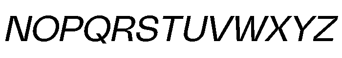 PolySansItalic SlimItalic Font UPPERCASE