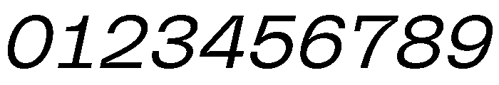 PolySansItalic SlimMonoItalic Font OTHER CHARS