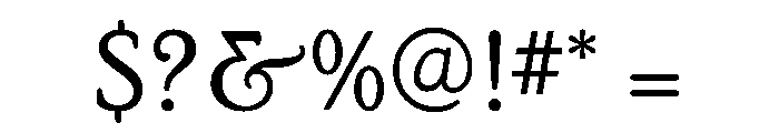PoorRichard Regular Font OTHER CHARS