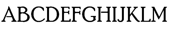 PoorRichard Regular Font UPPERCASE
