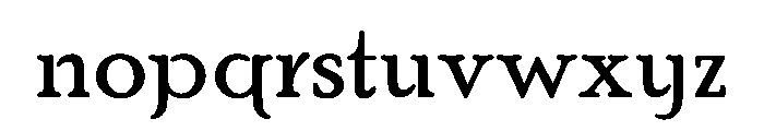 PoorRichard Regular Font LOWERCASE
