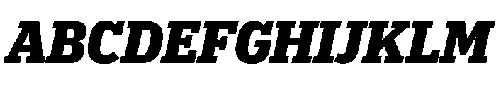 Popular Black Italic Font UPPERCASE