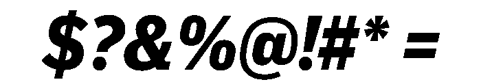Popular Bold Italic Font OTHER CHARS
