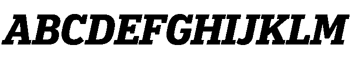 Popular Bold Italic Font UPPERCASE