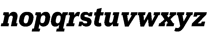 Popular Bold Italic Font LOWERCASE