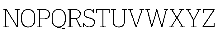 Popular Extralight Font UPPERCASE