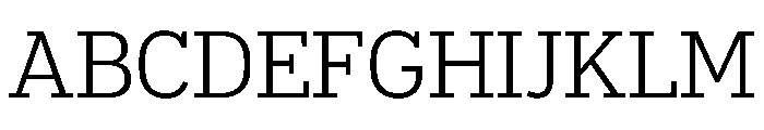 Popular Light Font UPPERCASE