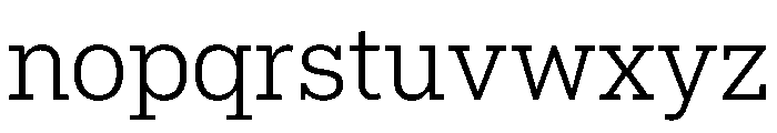 Popular Light Font LOWERCASE