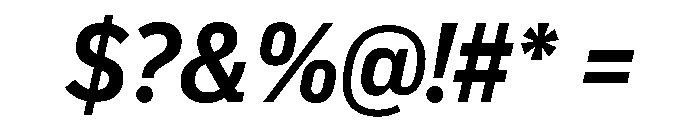 Popular Medium Italic Font OTHER CHARS