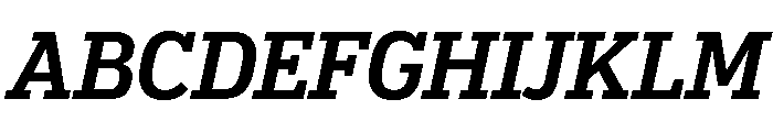 Popular Medium Italic Font UPPERCASE