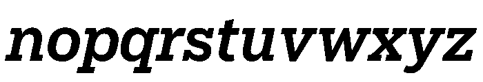 Popular Medium Italic Font LOWERCASE