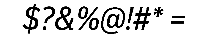 Popular Regular Italic Font OTHER CHARS