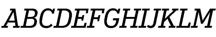 Popular Regular Italic Font UPPERCASE