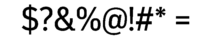 Popular Regular Font OTHER CHARS