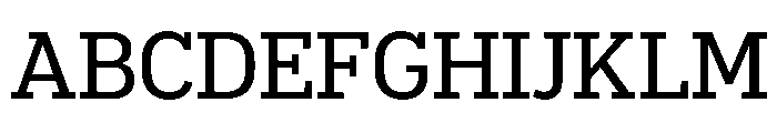 Popular Regular Font UPPERCASE