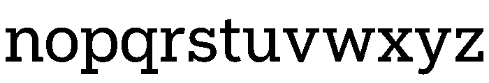 Popular Regular Font LOWERCASE