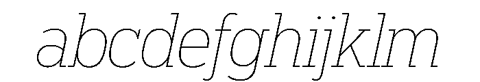 Popular Thin Italic FONT