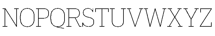 Popular Thin Font UPPERCASE