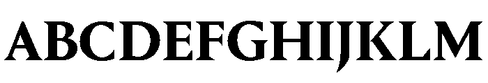 Portrait Bold Font UPPERCASE